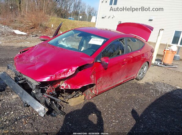 5NPD84LF7KH437940 2019 HYUNDAI ELANTRA Red Przód lewy