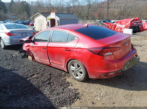 5NPD84LF7KH437940 2019 HYUNDAI ELANTRA Red Tył lewy