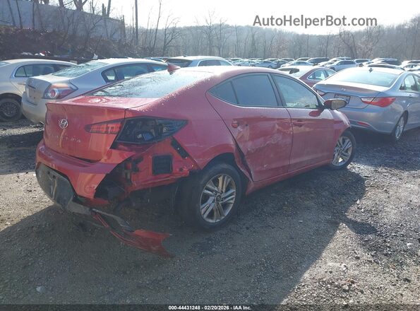 5NPD84LF7KH437940 2019 HYUNDAI ELANTRA Red Tył prawy