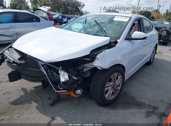 5NPD84LF7LH605562 2020 HYUNDAI ELANTRA White Front left