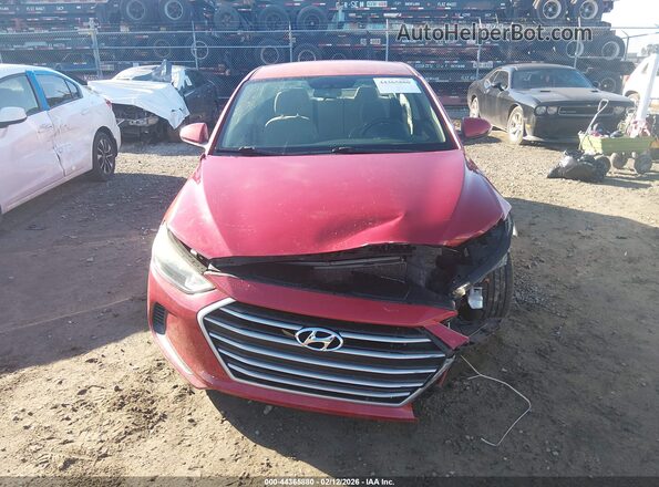 5NPD84LF8HH003664 2017 HYUNDAI ELANTRA Red Вид щитка приладів