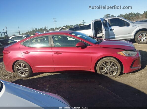 5NPD84LF8HH003664 2017 HYUNDAI ELANTRA Red Вид задньої частини салону
