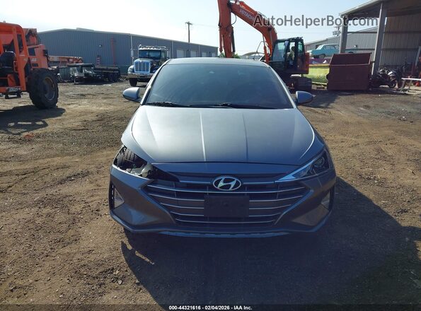 5NPD84LF8KH404462 2019 HYUNDAI ELANTRA Gray Вид задньої частини салону