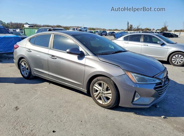 5NPD84LF8KH460918 2019 HYUNDAI ELANTRA Gray 