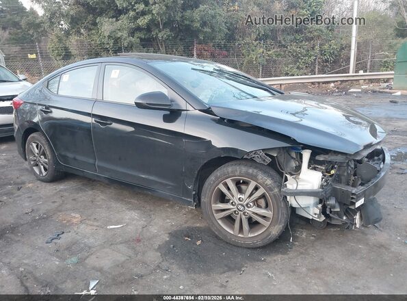 5NPD84LF9JH292902 2018 HYUNDAI ELANTRA Black Vista interior trasera
