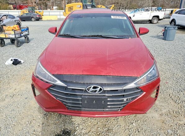 5NPD84LF9LH535224 2020 HYUNDAI ELANTRA Red Դիմացի տեսք