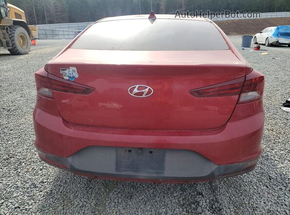 5NPD84LF9LH535224 2020 HYUNDAI ELANTRA Red Հետևի տեսք