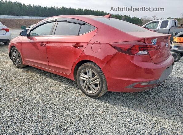 5NPD84LF9LH535224 2020 HYUNDAI ELANTRA Red Հետևի ձախ