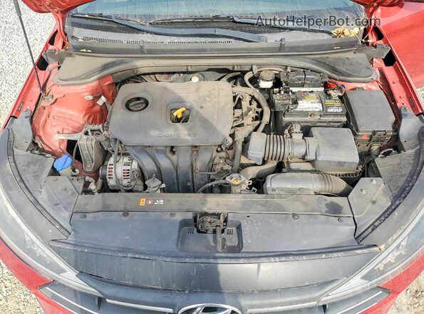5NPD84LF9LH535224 2020 HYUNDAI ELANTRA Red Սալոնի հետևի տեսք