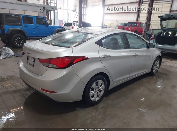 5NPDH4AE0GH758431 2016 HYUNDAI ELANTRA Silver უკანა მარჯვენა