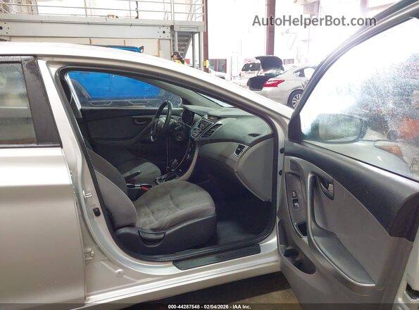 5NPDH4AE0GH758431 2016 HYUNDAI ELANTRA Silver წინა სალონის ხედი
