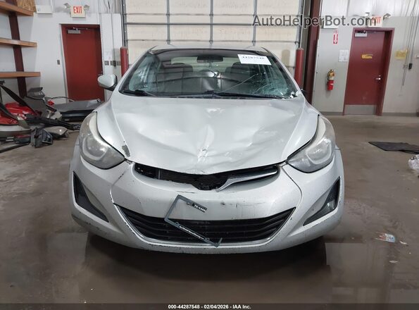 5NPDH4AE0GH758431 2016 HYUNDAI ELANTRA Silver ხელსაწყოთა პანელის ხედი