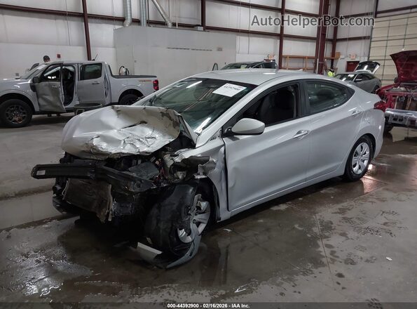 5NPDH4AE4GH782974 2016 HYUNDAI ELANTRA Silver Przód lewy