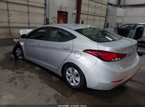 5NPDH4AE4GH782974 2016 HYUNDAI ELANTRA Silver Tył lewy