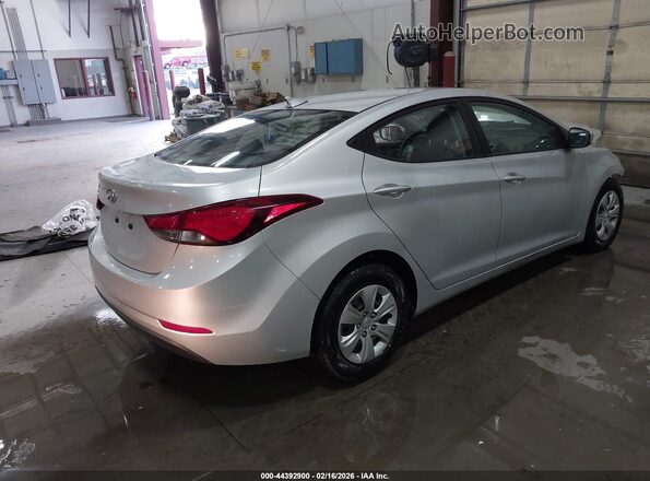 5NPDH4AE4GH782974 2016 HYUNDAI ELANTRA Silver Tył prawy