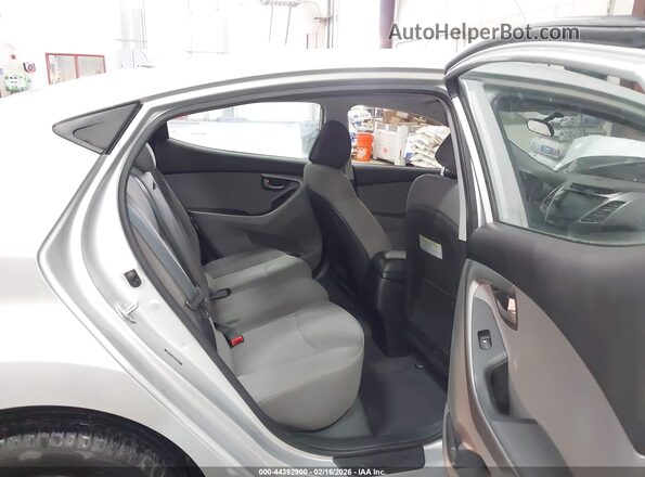 5NPDH4AE4GH782974 2016 HYUNDAI ELANTRA Silver Widok naklejki z numerem VIN