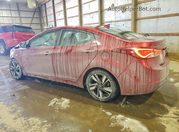 5NPDH4AE7GH655300 2016 HYUNDAI ELANTRA Red უკანა მარცხენა