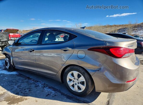 5NPDH4AE7GH714393 2016 HYUNDAI ELANTRA Золотой Задняя левая четверть