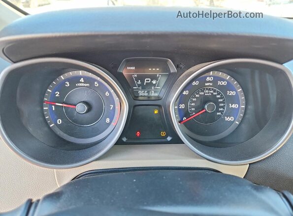 5NPDH4AE7GH714393 2016 HYUNDAI ELANTRA Золотой Вид щитка приборов