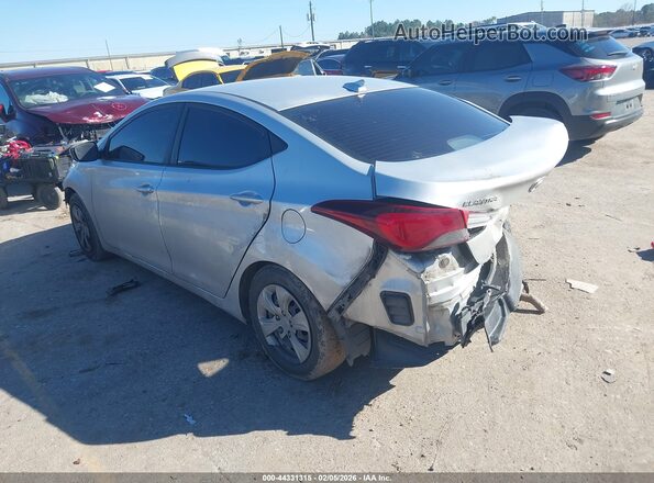 5NPDH4AE8GH767426 2016 HYUNDAI ELANTRA Silver Trasero izquierdo