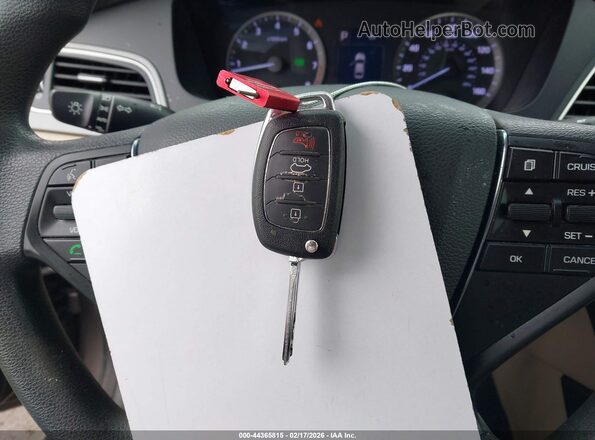 5NPE24AF0GH308616 2016 HYUNDAI SONATA Brown Вид панелі приладів