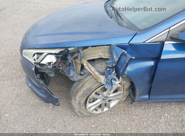 5NPE24AF0HH517873 2017 HYUNDAI SONATA Blue Front view