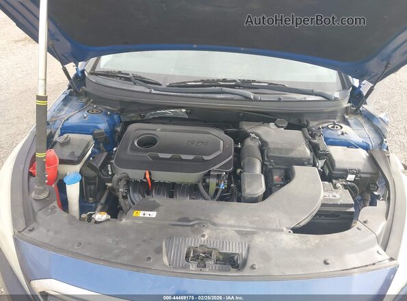 5NPE24AF0HH517873 2017 HYUNDAI SONATA Blue Rear view
