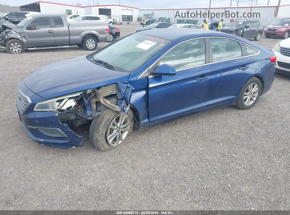 5NPE24AF0HH517873 2017 HYUNDAI SONATA Blue Front left