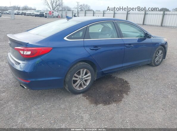 5NPE24AF0HH517873 2017 HYUNDAI SONATA Blue Rear right