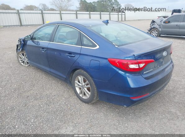 5NPE24AF0HH517873 2017 HYUNDAI SONATA Blue Rear left