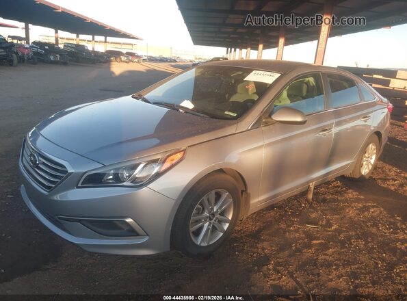 5NPE24AF1GH324906 2016 HYUNDAI SONATA Gray Front left