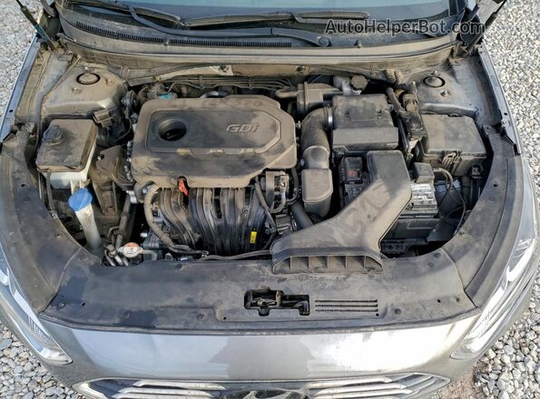 5NPE24AF2JH644792 2018 HYUNDAI SONATA Gray Widok wnętrza z tyłu