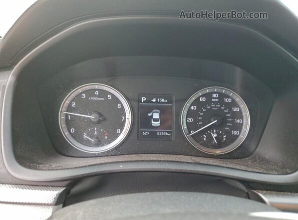 5NPE24AF2JH644792 2018 HYUNDAI SONATA Gray Widok zestawu wskaźników