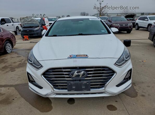 5NPE24AF2KH763962 2019 HYUNDAI SONATA White Front view