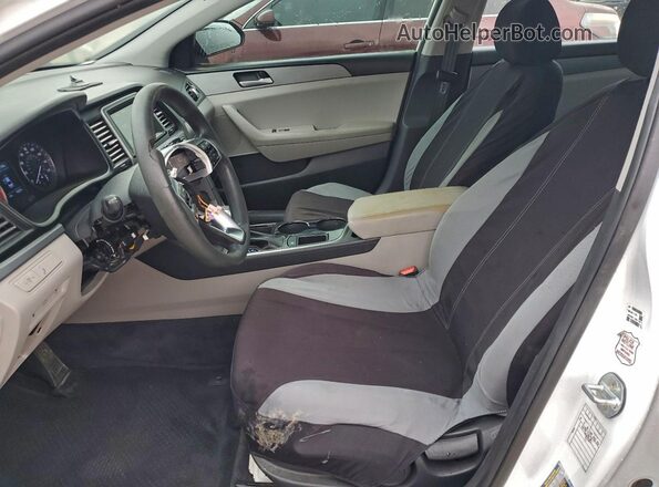 5NPE24AF2KH763962 2019 HYUNDAI SONATA White Front interior view