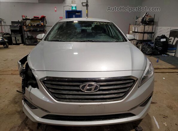 5NPE24AF3GH321649 2016 HYUNDAI SONATA Silver Front view
