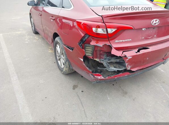 5NPE24AF3GH414414 2016 HYUNDAI SONATA Red Vista del salpicadero