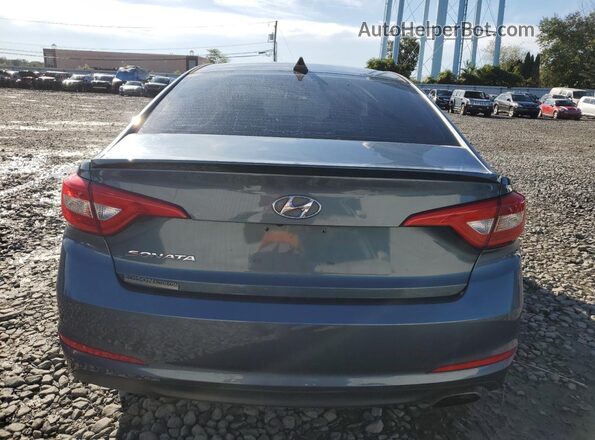 5NPE24AF4GH293442 2016 HYUNDAI SONATA Blue უკანა ხედი