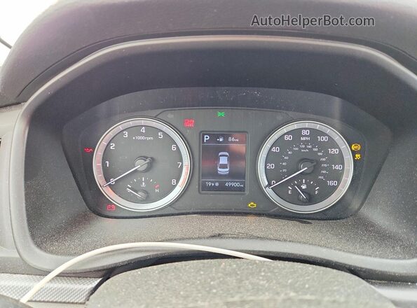 5NPE24AF4KH786319 2019 HYUNDAI SONATA Белый 