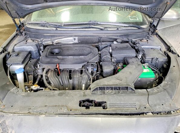 5NPE24AF4KH806925 2019 HYUNDAI SONATA Gray Vista interior trasera