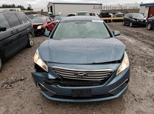 5NPE24AF5GH282417 2016 HYUNDAI SONATA Blue წინა ხედი