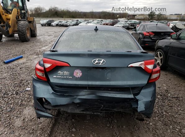 5NPE24AF5GH282417 2016 HYUNDAI SONATA Blue უკანა ხედი