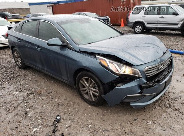 5NPE24AF5GH282417 2016 HYUNDAI SONATA Blue წინა მარჯვენა