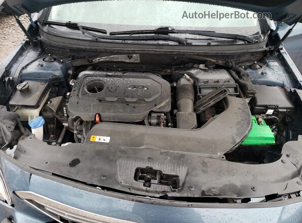 5NPE24AF5GH282417 2016 HYUNDAI SONATA Blue უკანა სალონის ხედი