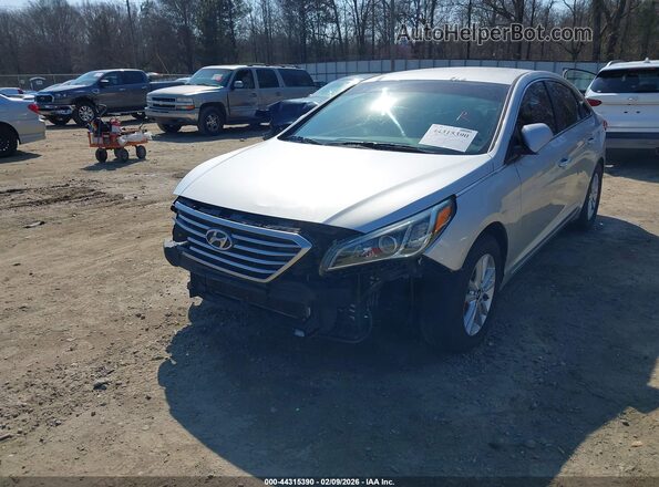 5NPE24AF5HH516508 2017 HYUNDAI SONATA Silver Вид спереду