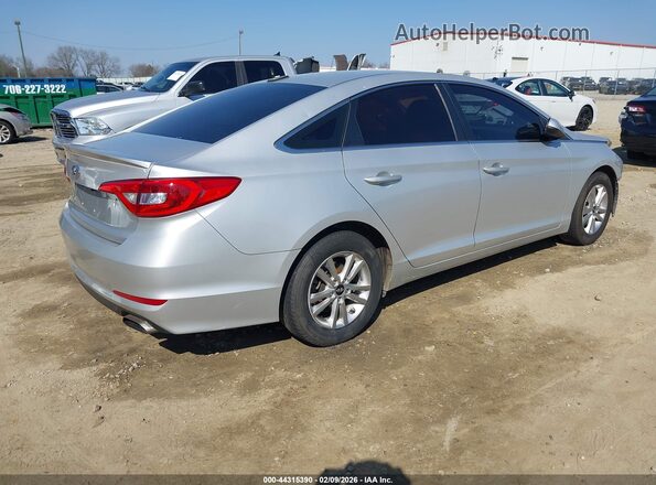 5NPE24AF5HH516508 2017 HYUNDAI SONATA Silver Задня права чверть