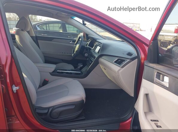 5NPE24AF6GH337313 2016 HYUNDAI SONATA Red Vista interior delantera