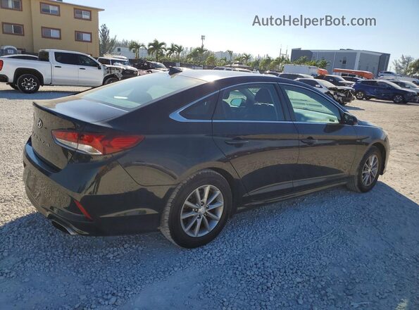 5NPE24AF6KH760904 2019 HYUNDAI SONATA Black Rear right