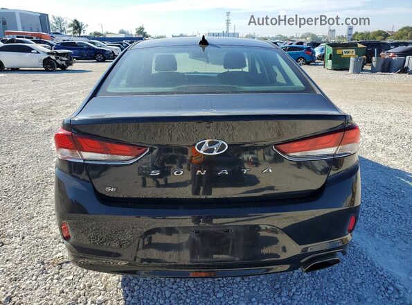 5NPE24AF6KH760904 2019 HYUNDAI SONATA Black Rear view