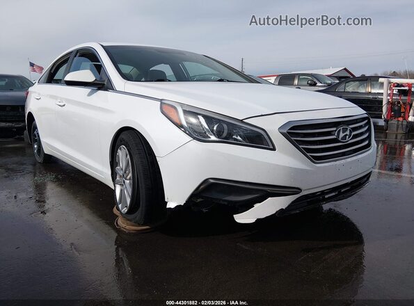 5NPE24AF7GH340138 2016 HYUNDAI SONATA White 